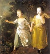 Thomas Gainsborough Chasing a Butterfly oil painting reproduction